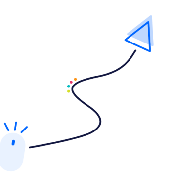 mna digital mouse and arrow decorative graphic