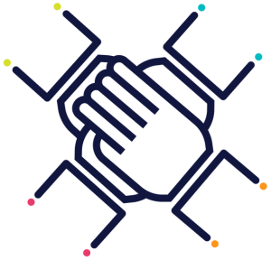 digital agency hands in graphic
